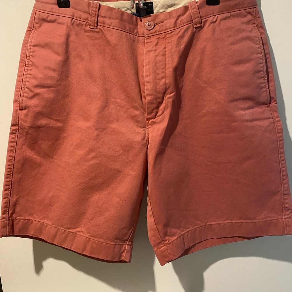 J. Crew Vintage Red Flat Front Shorts